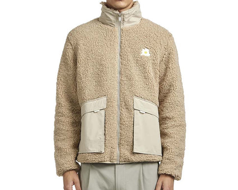 Autry Main Jacket Teddy Fiber — veste homme teddy fibre chaude logo Autry