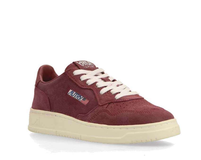 Autry Medalist Low W Chevreau vue latérale — cuir chevreau premium bicolore