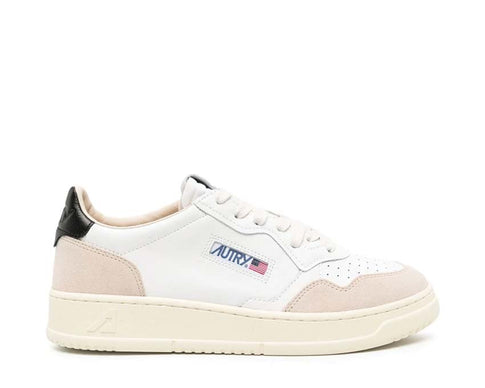 Autry Medalist Low Suede White — sneakers femme suède blanc noir bicolore lifestyle premium