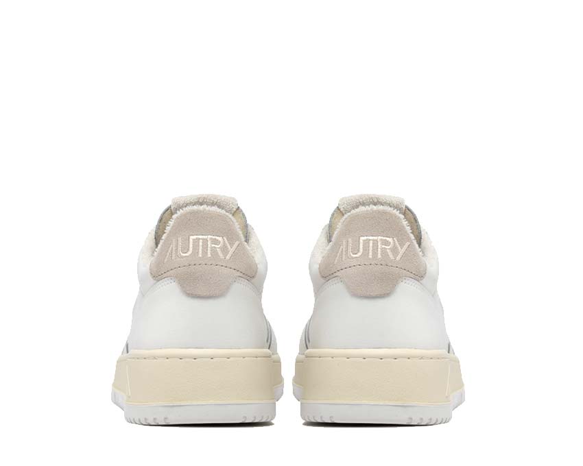 Autry Medalist Low Virgin Sponge White Ivory detail — colorful panels
