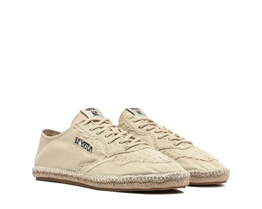 Autry Sandy Ivory Canvas semelle — semelle jute naturel Sandy espadrilles