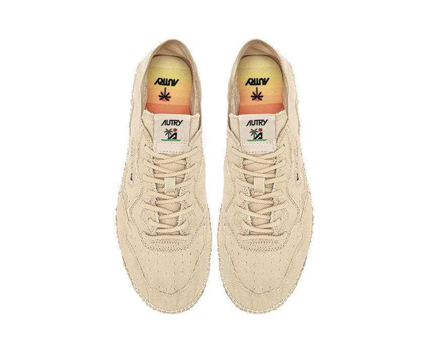 Autry Sandy Ivory Canvas dos — talon Sandy espadrilles ivoire homme