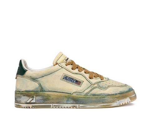 Autry Super Vintage Low — sneaker homme cuir rétro sport coloris saisonnier