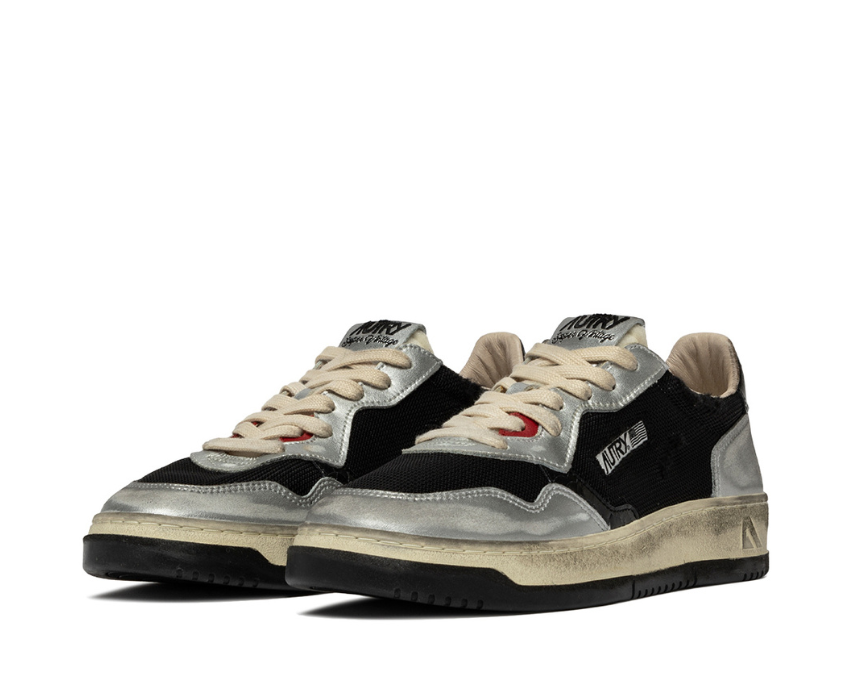 Autry Super Vintage Low vue latérale — cuir premium vintage
