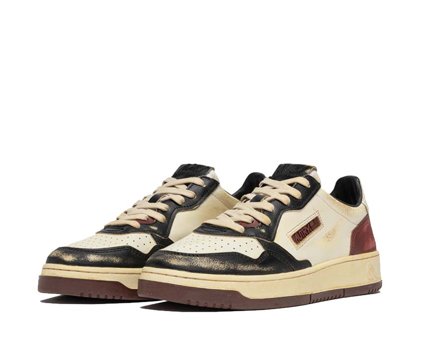 Autry Super Vintage Low Beige Syrah Sohle — dicke Vintage-Krepp-Sohle