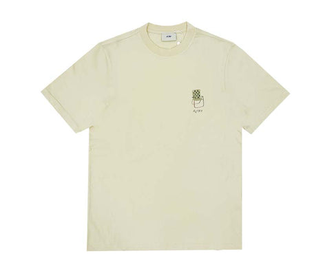 Autry T-Shirt Cotton Cream — t-shirt homme coton crème logo brodé Autry
