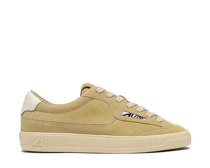 Autry Windscape Low Straw — sneaker homme cuir paille doré sport running technique