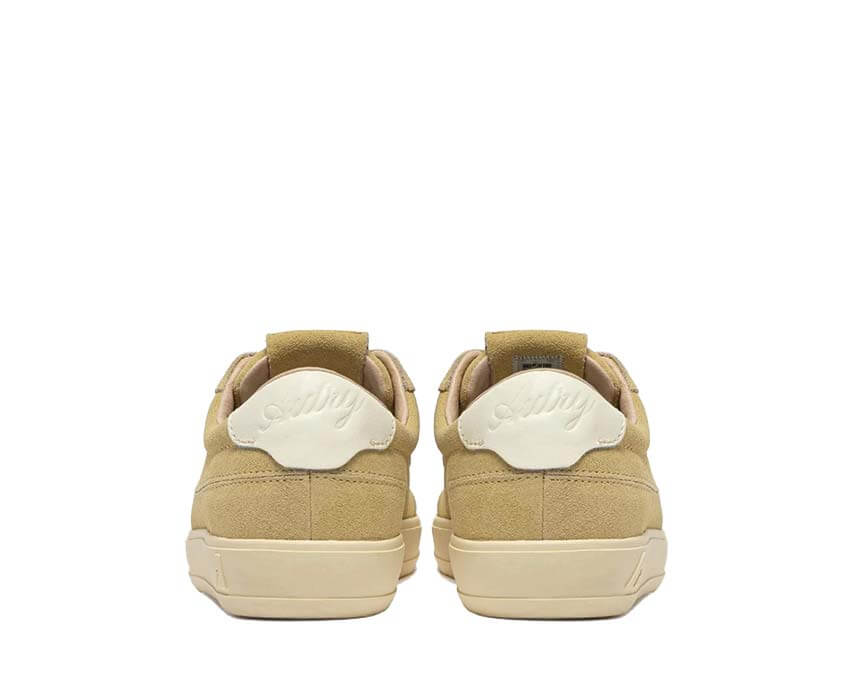 Autry Windscape Low Straw détail — détail cuir paille logo Autry