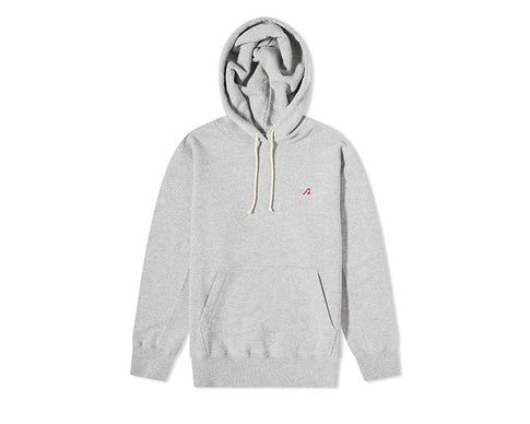 Autry Hoodie Ease Grey — sweat capuche coton premium gris logo brodé lifestyle Autry