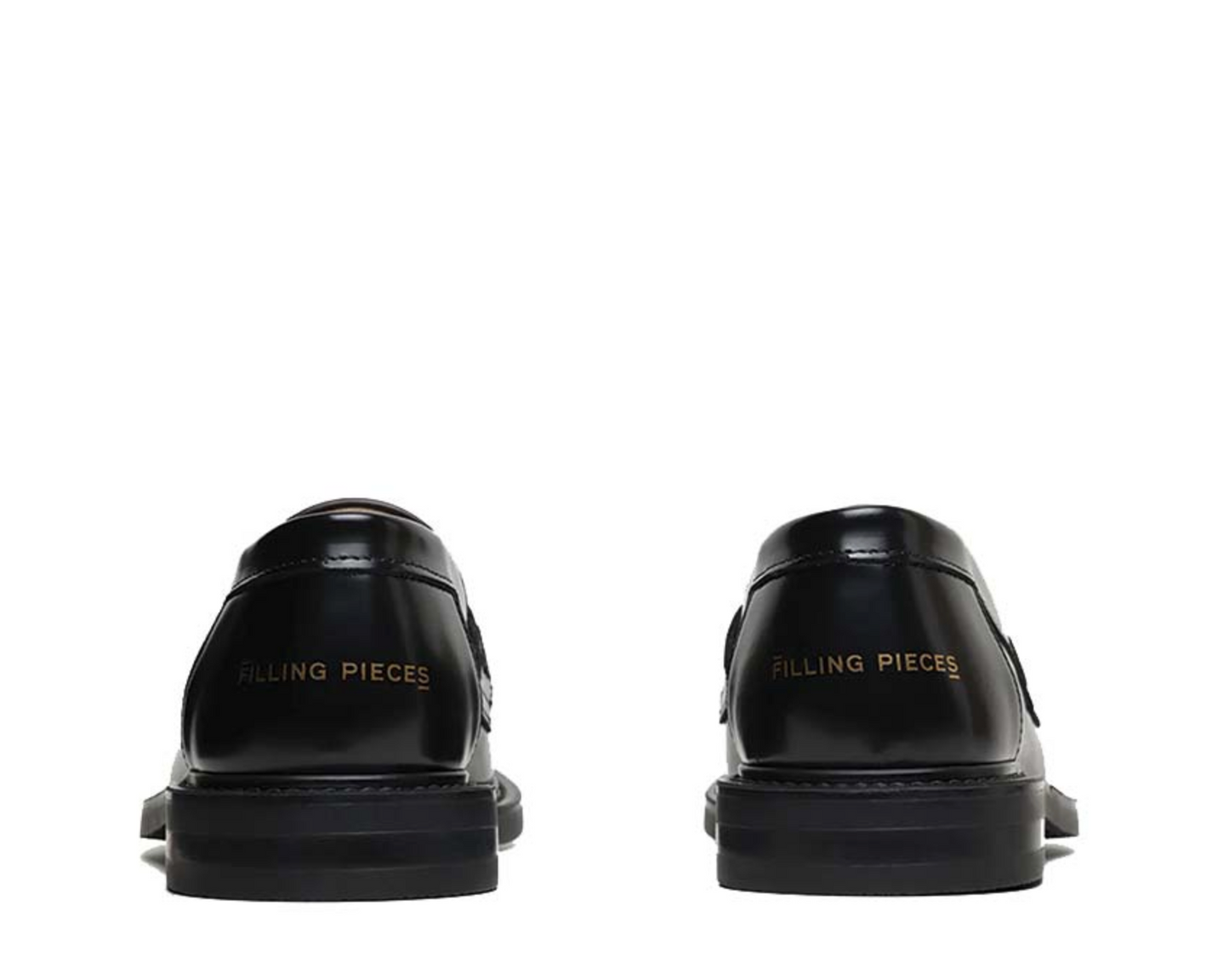Filling Pieces Loafer Gowtu Black semelle — semelle cuir cousue main