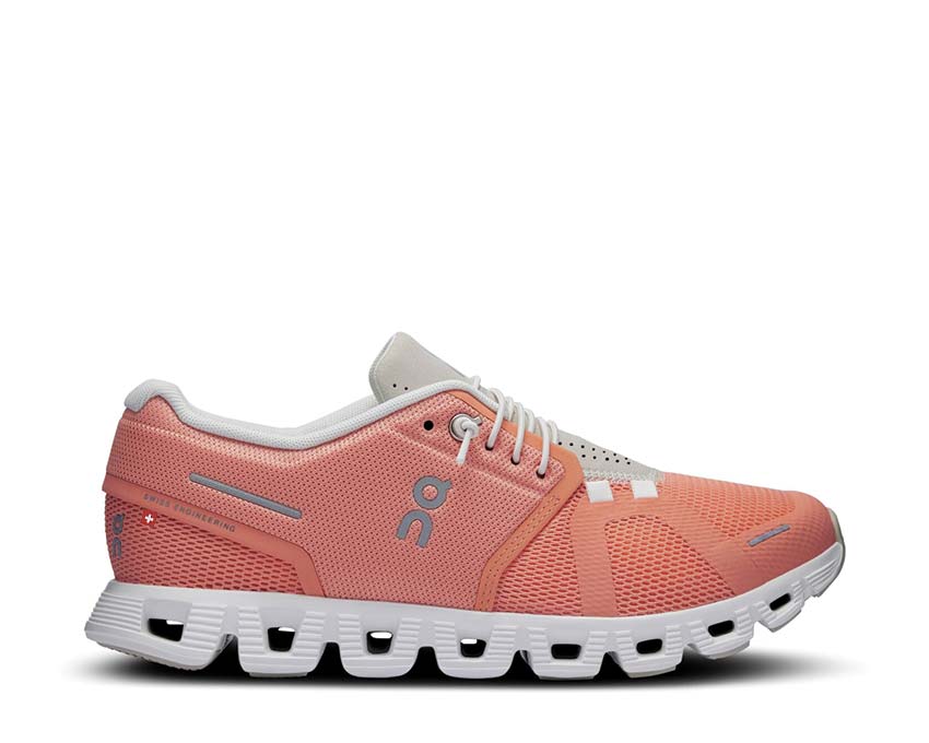 On Cloud 5 W Flamingo/Pearl — running femme CloudTec léger quotidien
