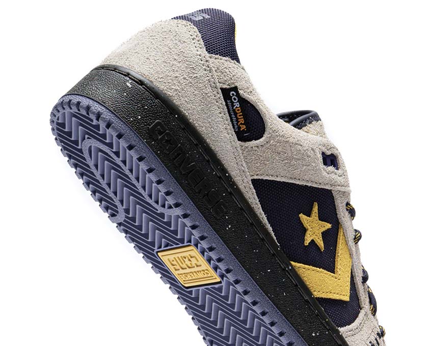 Converse AS 1 PRO OX Beach Stone/Barit Sand détail — toile stone sable texturée