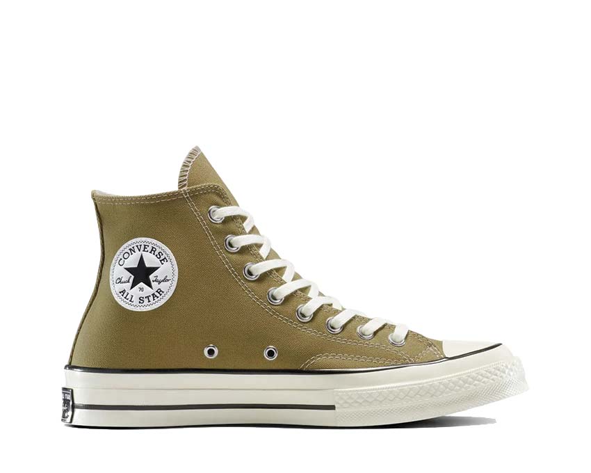 Converse Chuck 70 Hi Swamp Core/Egret/Black — sneaker femme toile vert marécage naturel