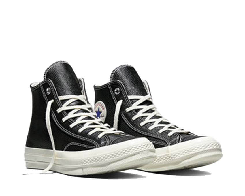 Converse Chuck 70 Hi Perforated Leather vue latérale — tige haute cuir perforé respirant
