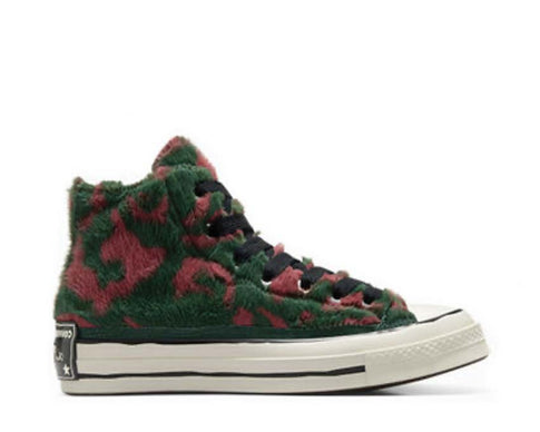 Converse Chuck 70 Hi Astrodust/Green Pink/Burgundy — sneaker femme toile multicolore artistique