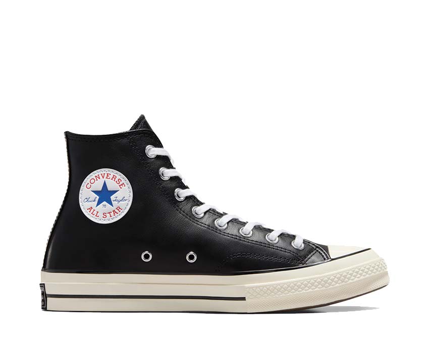 Converse Chuck 70 Hi Black/White/Egret sole — white thick vulcanized sole