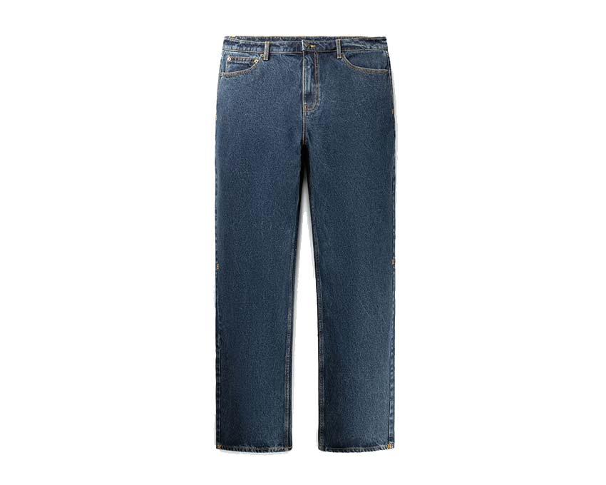 Daily Paper Asola Amba Jeans Blue — Unisex-Jeans gerader Schnitt Denim