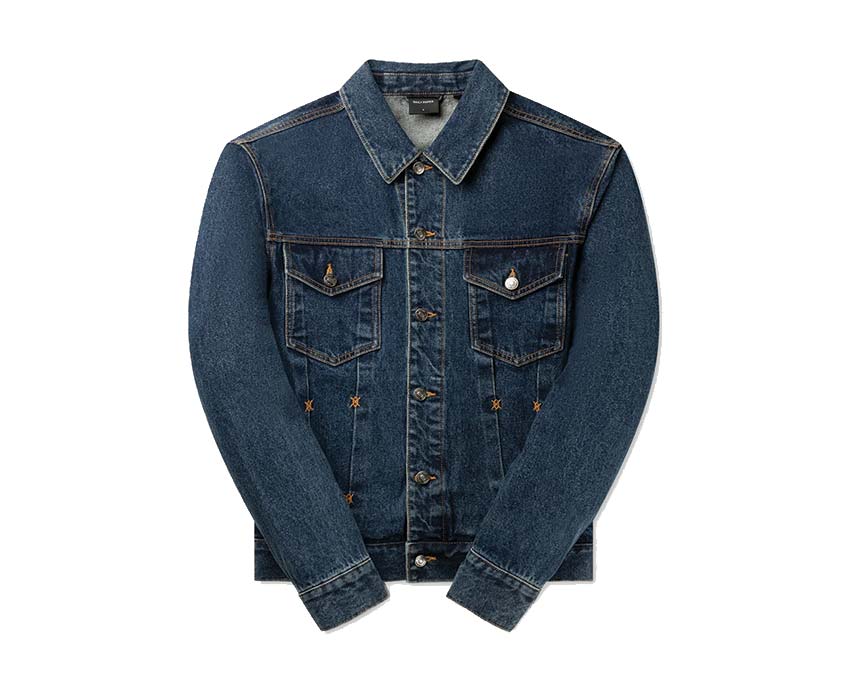 Daily Paper Bomi Denim Jacket Blue — giacca jeans unisex bicolore
