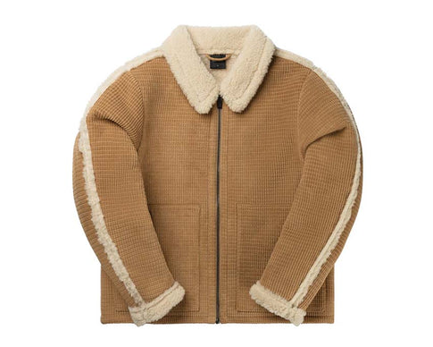 Daily Paper Oluwa Fur Jacket Camel — chaqueta unisex pelo sintético lujo