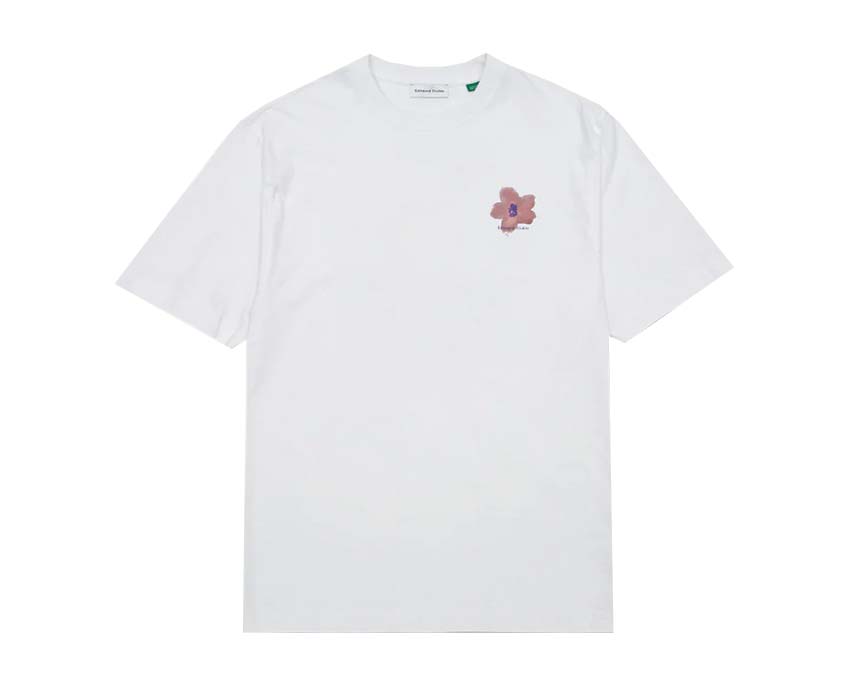Edmmond Studios Garden Tee White — Unisex-T-Shirt Baumwolle Garten-Motiv