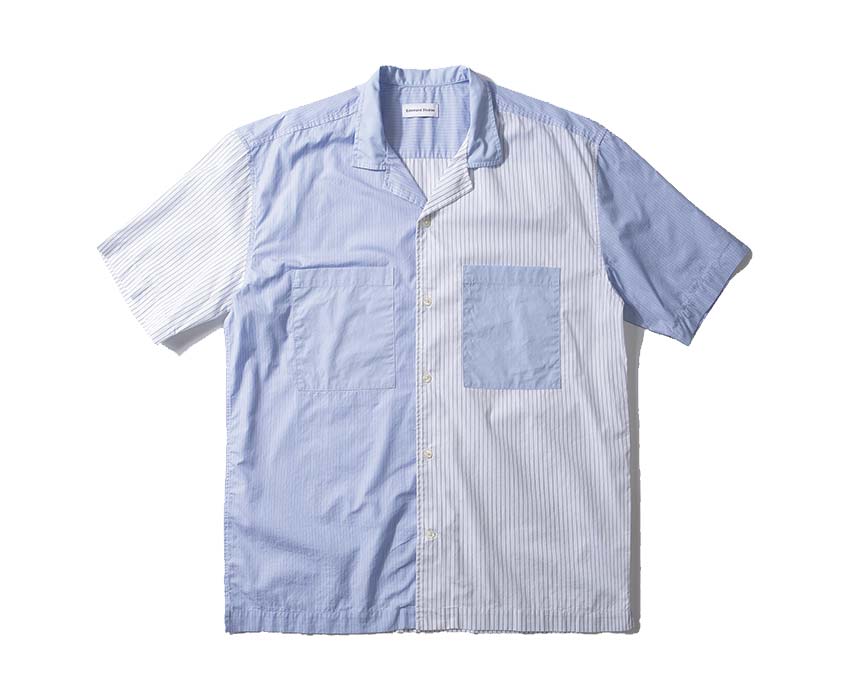 Edmmond Studios Happy Hour Shirt Light Blue — camicia uomo cotone happy hour