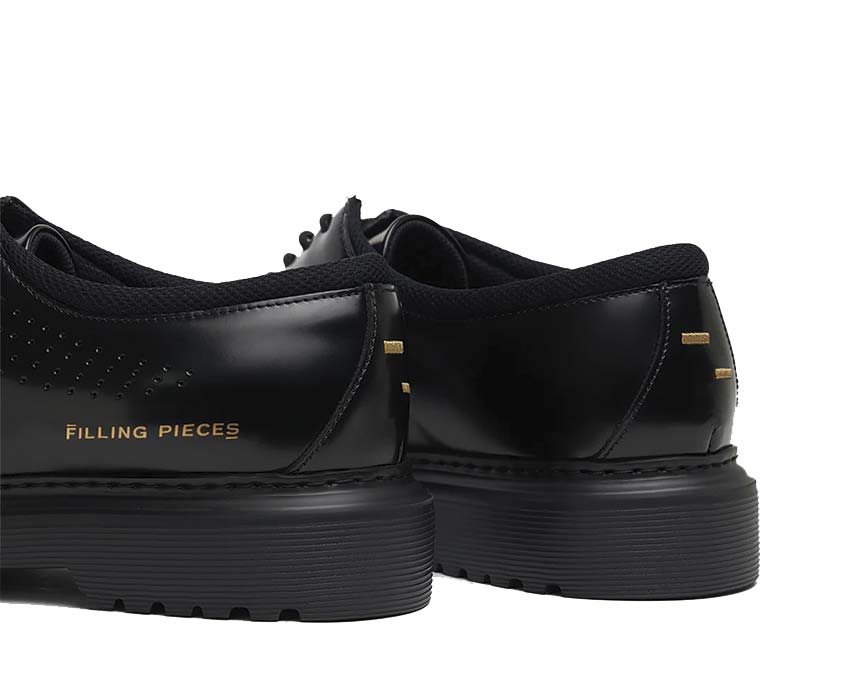 Filling Pieces Derby Gradient Black vista laterale — derby pelle premium