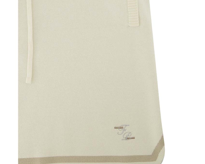 Filling Pieces Knit Short Classic dos — dos short tricot blanc Filling Pieces