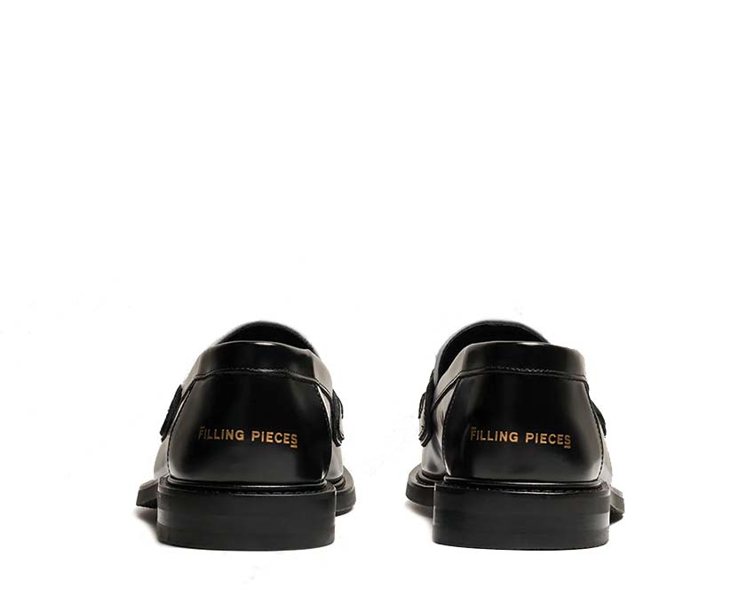 Filling Pieces Loafer Bonsai Black side view — smooth black Bonsai leather