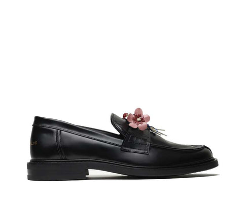 Filling Pieces Loafer Bouquet Black — mocasín unisex cuero lujo floral