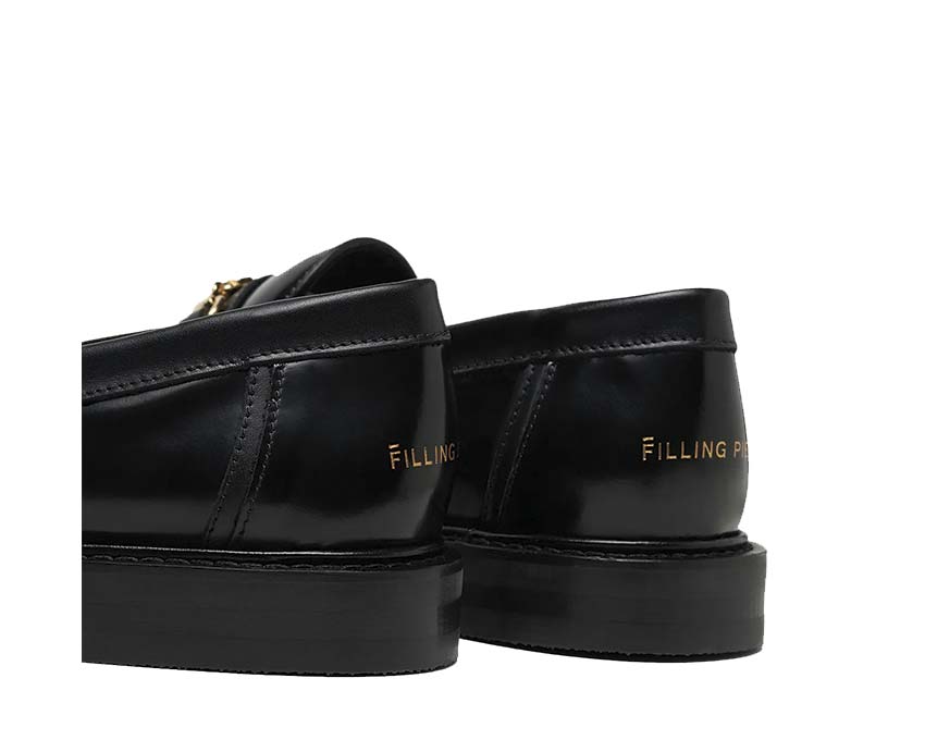 Filling Pieces Loafer Gradient Black détail — effet dégradé cuir