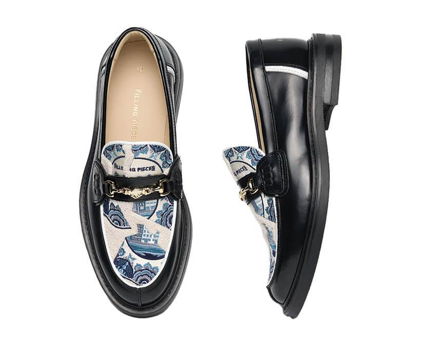 Filling Pieces Loafer Broken Plate détail — motif céramique brisée