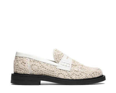 Filling Pieces Loafer Crochet White — loafer femme crochet artisanal