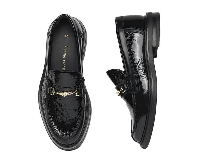 Filling Pieces Loafer Glace détail — finitions glacées