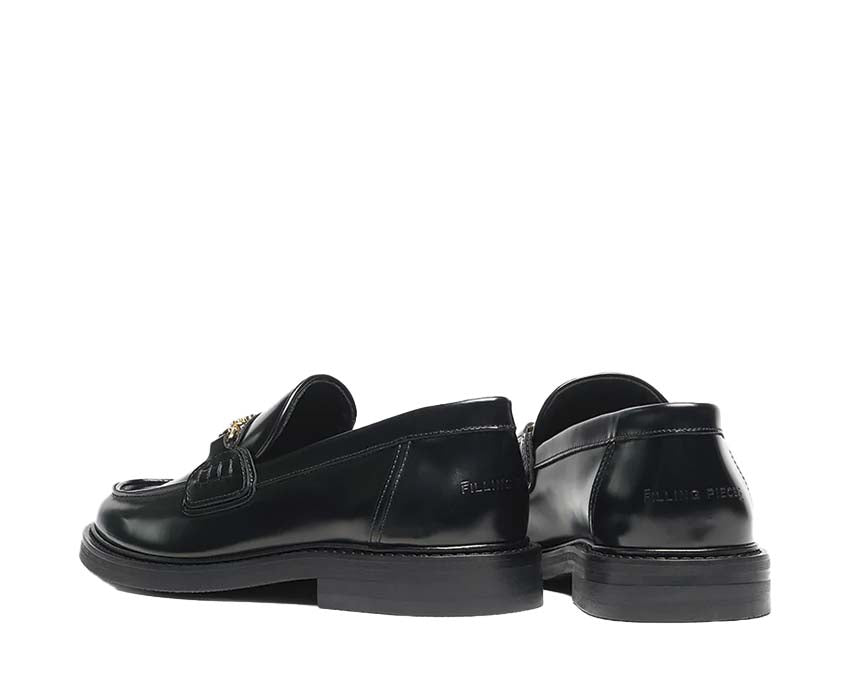 Filling Pieces Loafer Polido All Black dettaglio — finitura a specchio
