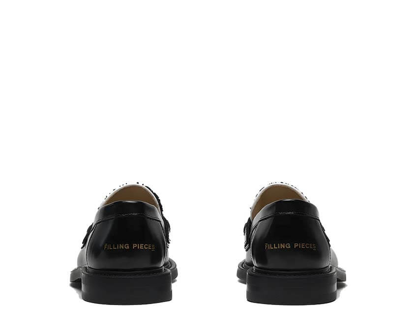 Filling Pieces Loafer Rugby Degrade Black suela — suela cuero cosida