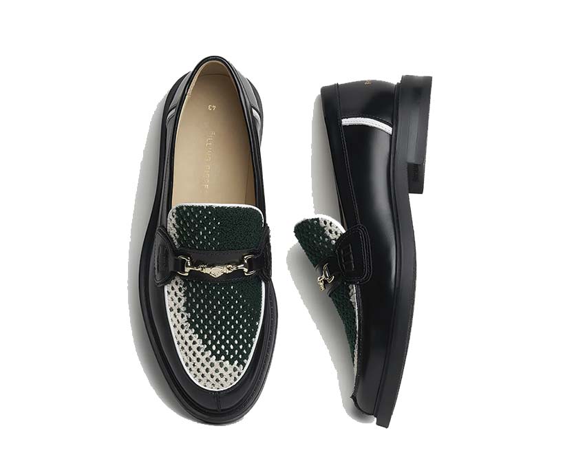 Filling Pieces Loafer Rugby Degrade Dark Green détail — lacets croisés rugby