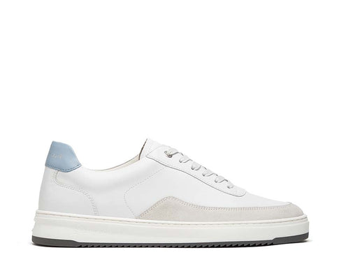Filling Pieces Mondo Squash White Light Blue — Herren-Sneaker Luxus-Leder