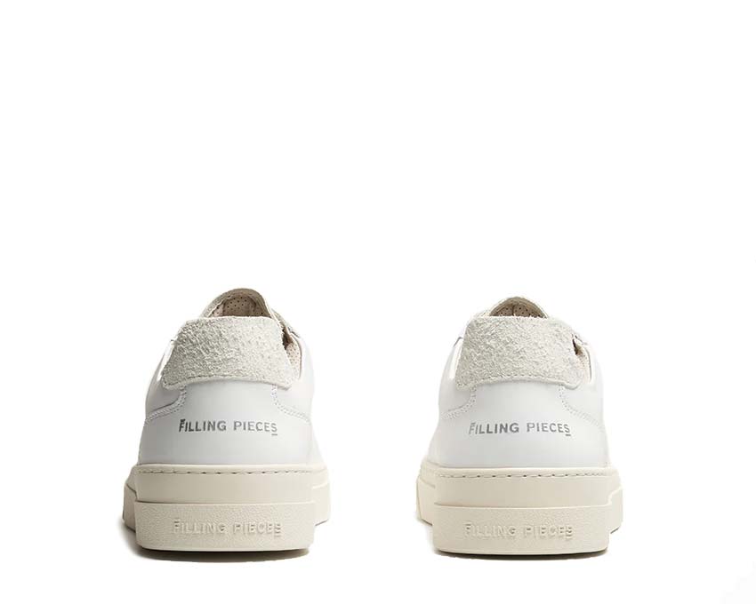 Filling Pieces Mondo Viera White side view — white premium Viera leather