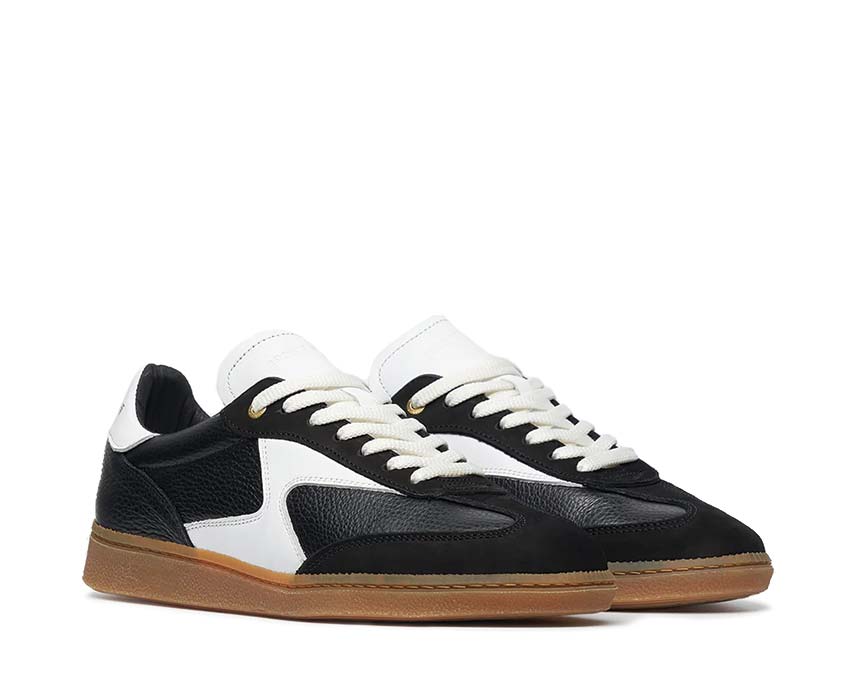 Filling Pieces Sprinter Dice Black vue latérale — cuir souple silhouette épurée