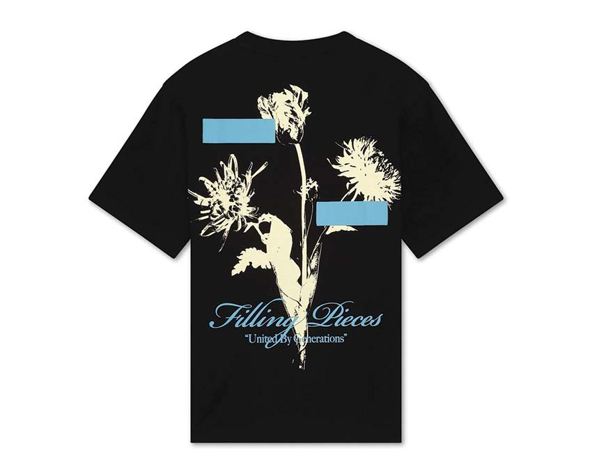 Filling Pieces T-Shirt Gardener Noir vue — t-shirt coton noir Gardener Amsterdam