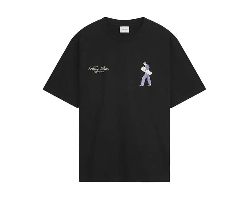 Filling Pieces T-shirt Bakery Noir — t-shirt graphique boulangerie noir Filling Pieces