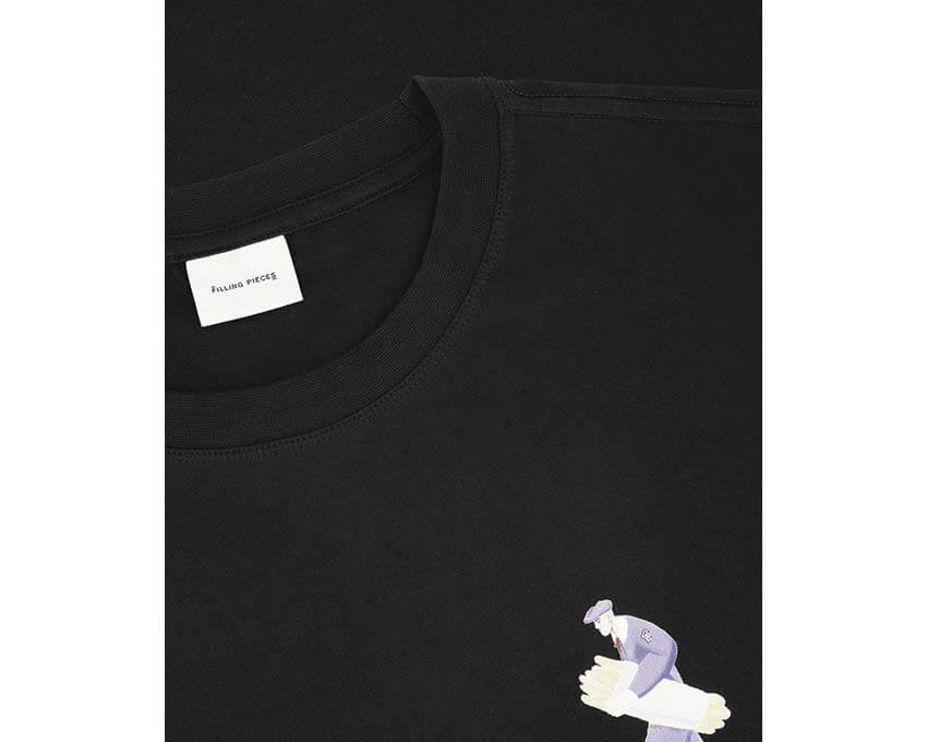 Filling Pieces T-shirt Bakery Noir dos — dos t-shirt noir bakery Amsterdam