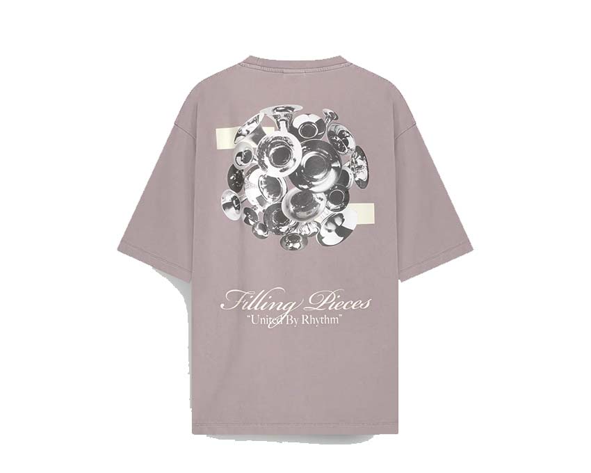 Filling Pieces T-shirt Boxy Bouquet Moonscape dos — dos t-shirt gris ample bouquet