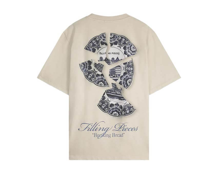 Filling Pieces T-shirt Broken Plate Peyote dos — dos t-shirt beige Broken Plate