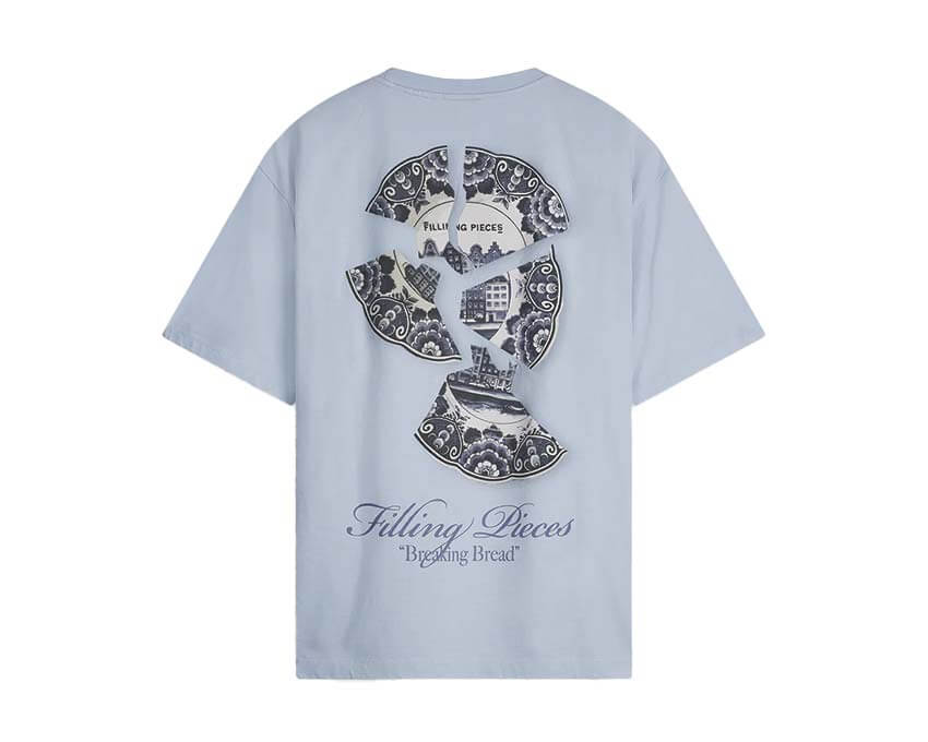 Filling Pieces T-shirt Broken Plate Skyway dos — dos t-shirt bleu Broken Plate