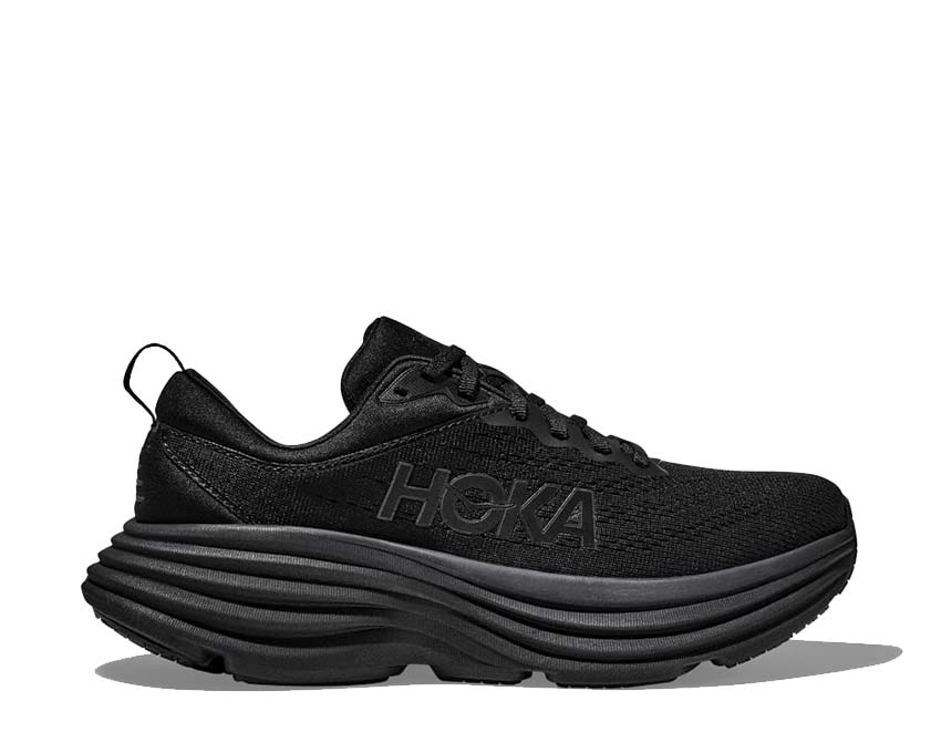 HOKA Bondi 8 Black — men's running maximal EVA sole