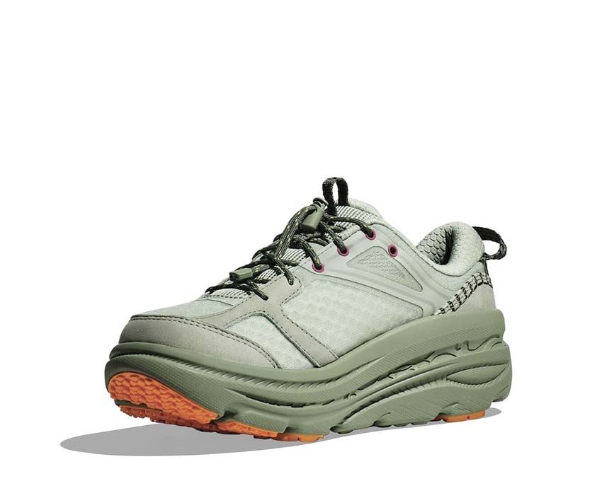 HOKA Bondi B3 Aloe Vera sole — maximal cushioning