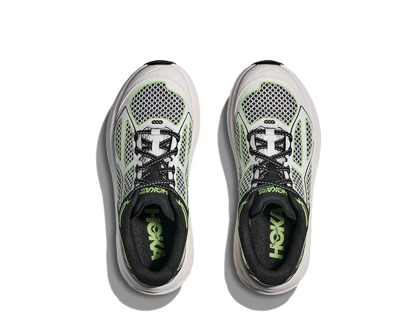HOKA Clifton One9 Black White détail — tige mesh légère