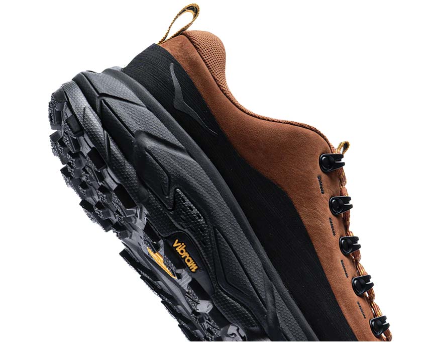 HOKA Tor Summit Hazelnut Black Detail — leichtes Mesh-Obermaterial