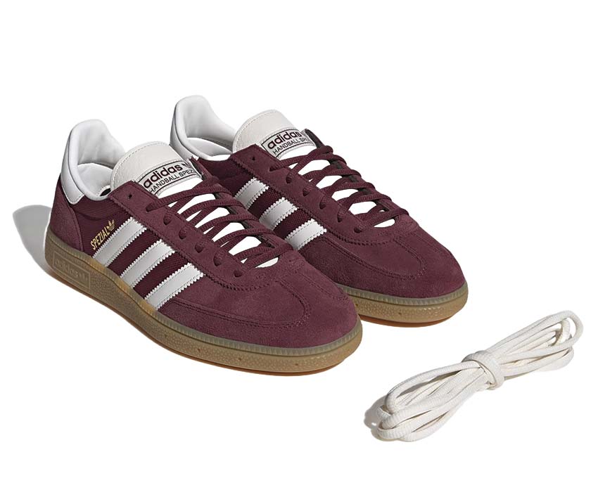 Adidas Handball Spezial Shadow Red semelle — semelle caoutchouc Chalk White plate